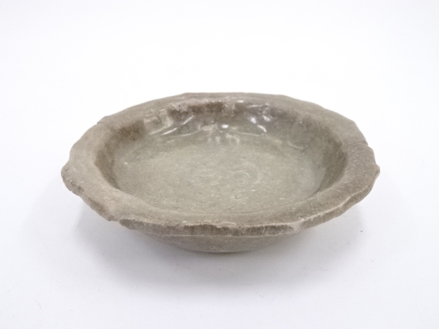 ANTIQUE JAPANESE POTTERY CELADON SMALL BOWL 